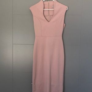 OFFICE DRESS: Blush Pink Pencil Dress